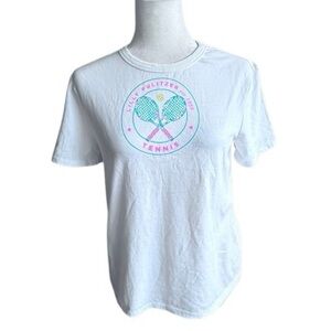 Lilly Pulitzer Rally Luxletic White Tee Short Sleeve Shirt SZ XXS NWOT